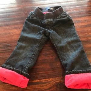 3T Old Navy fleece lined jeans